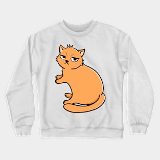 Orange Cat Crewneck Sweatshirt